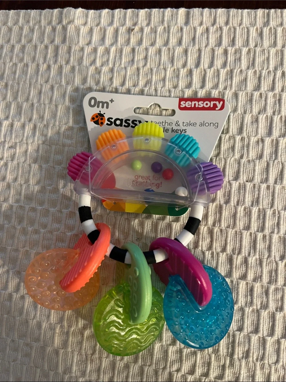 Sassy Sensory Teethe & Take Along Keys - Multi-Color